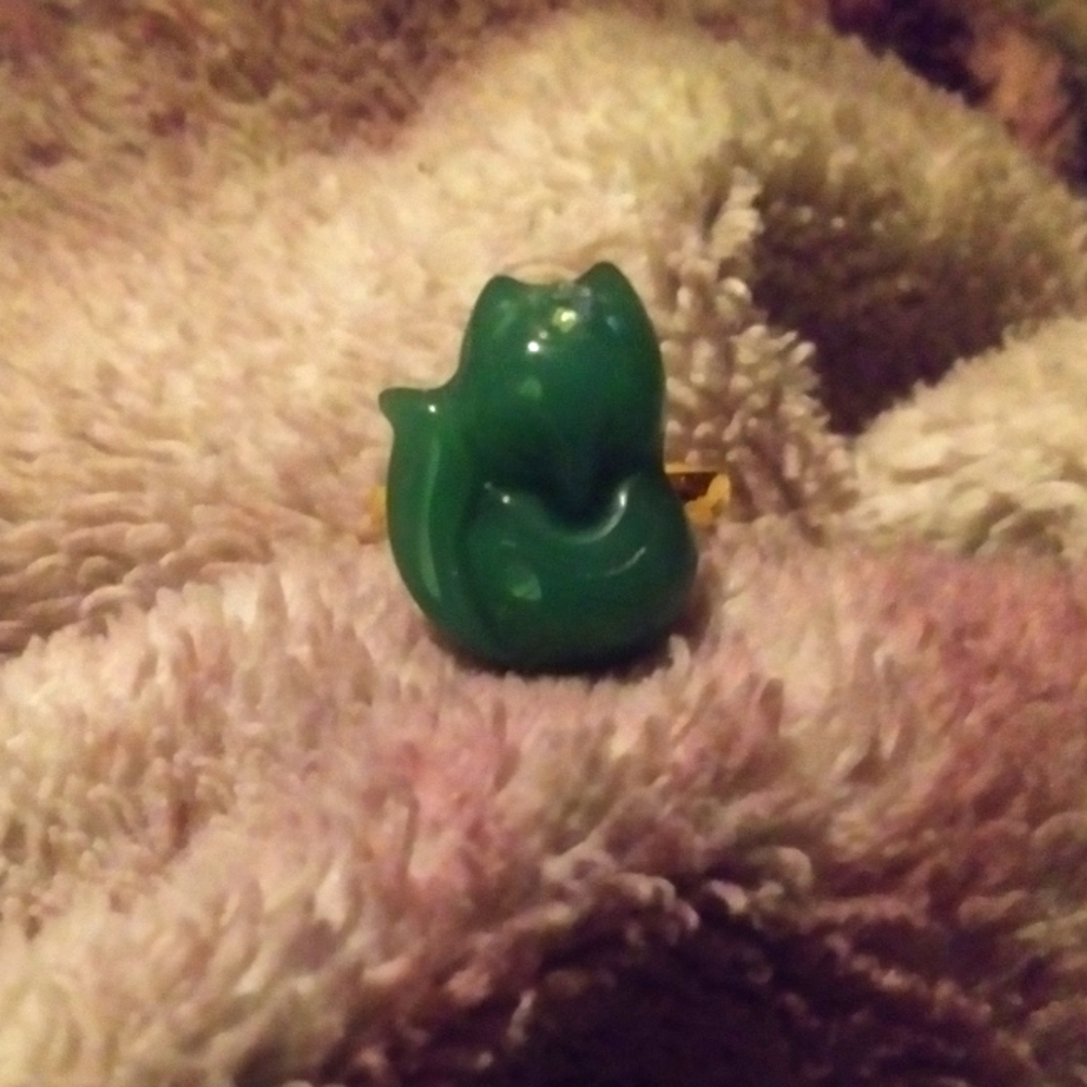 Fox squirrel ect adjustable stone ring new in pk